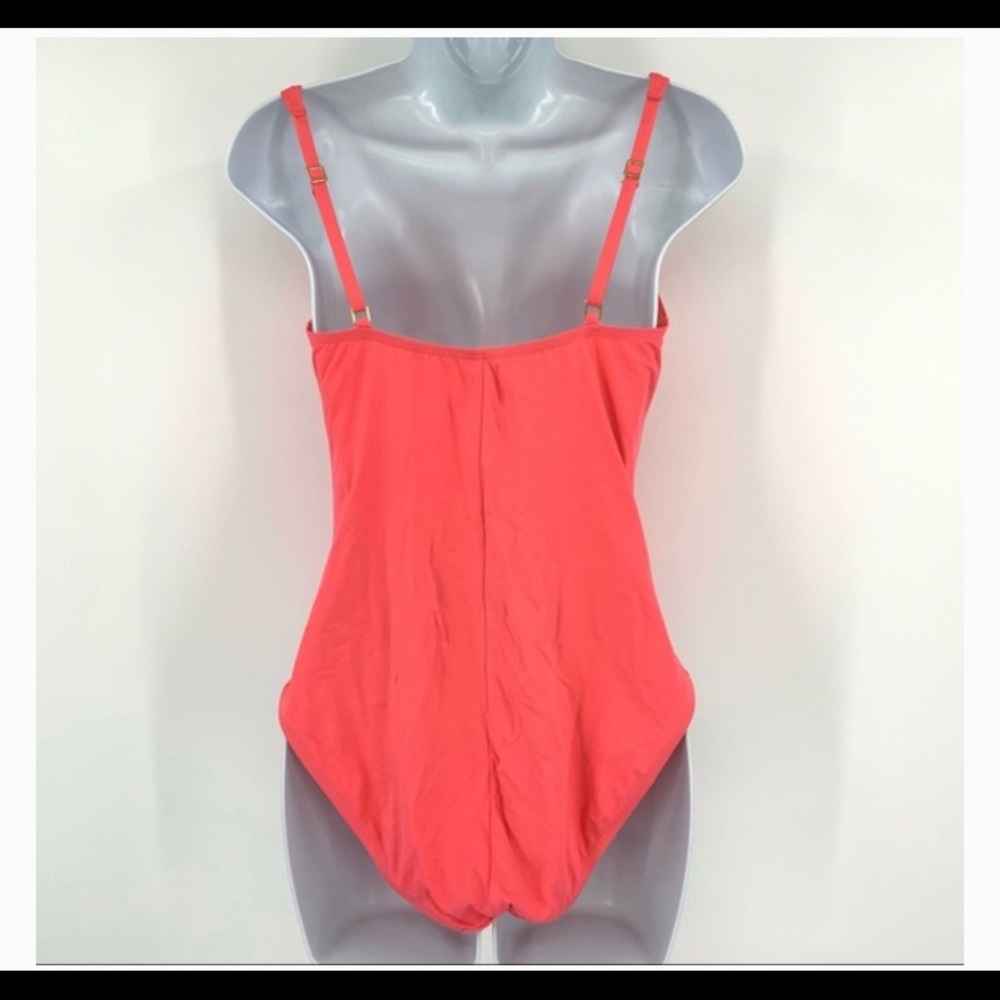La Blanca Coral Ruched Twist Front One Piece Swimsuit - Picture 9 of 11